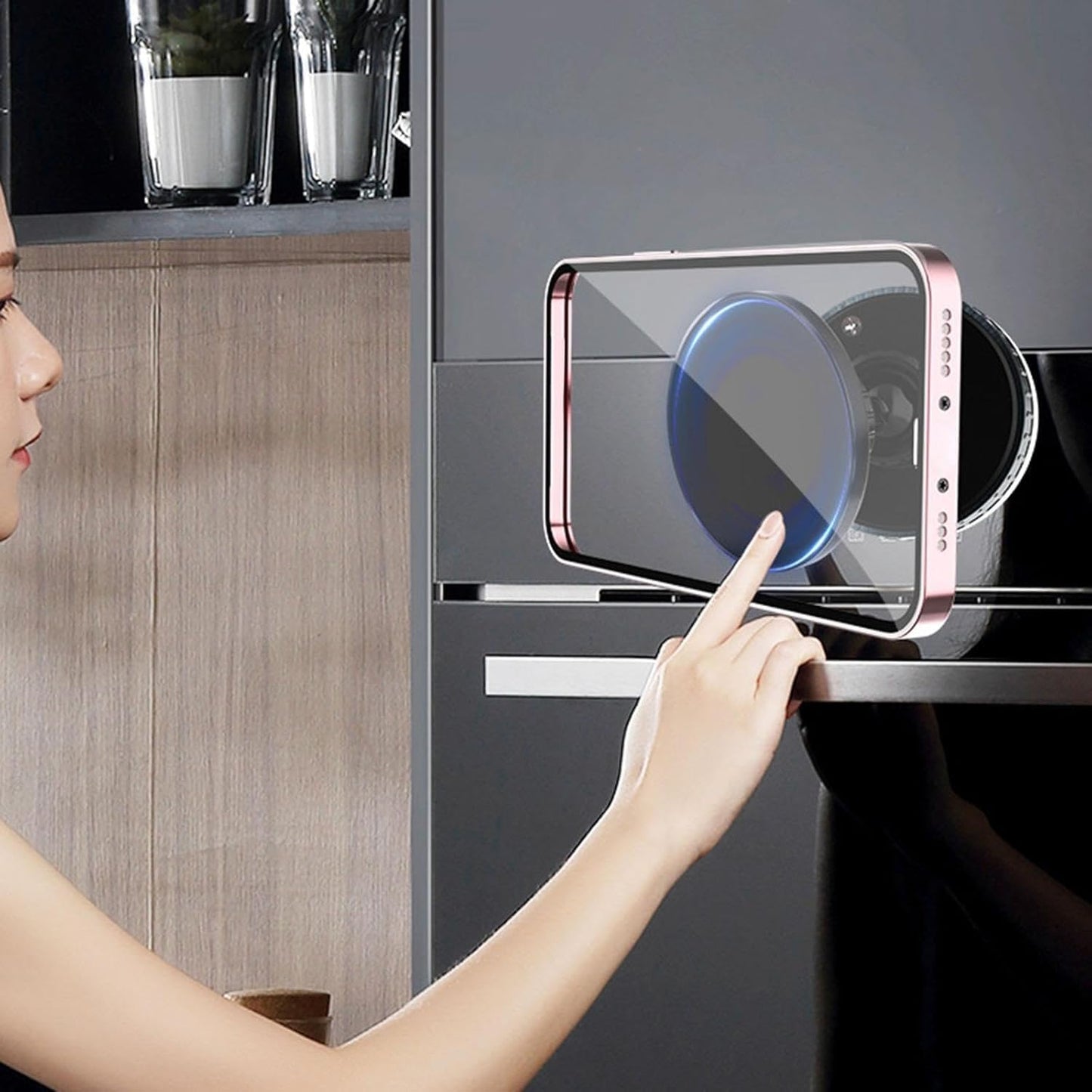 Magnetic Phone Holder , 360°Adjustable Hands-Free Shower