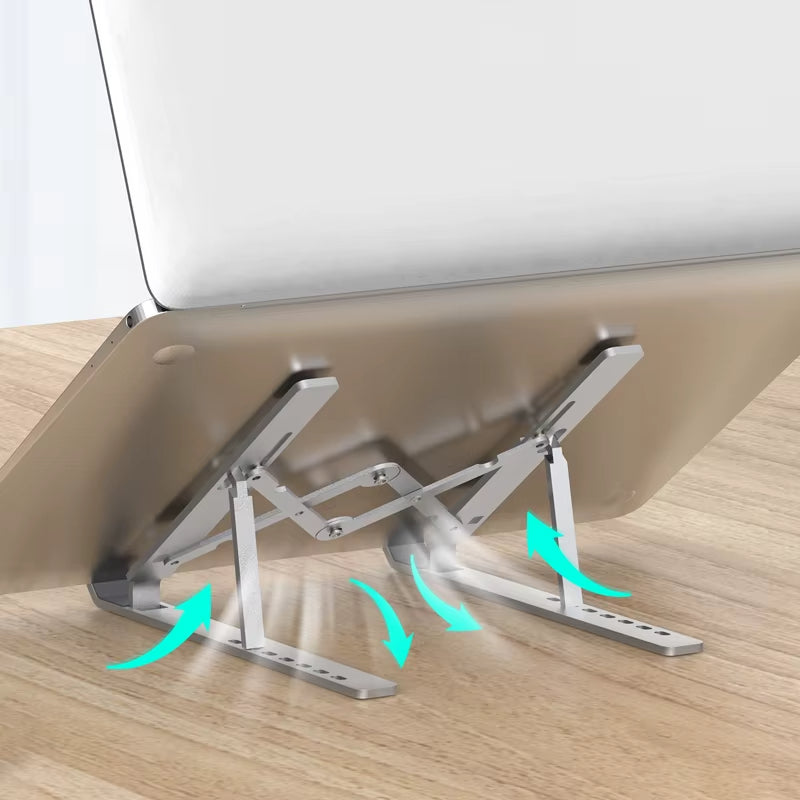 Support d'ordinateur portable pliant en métal