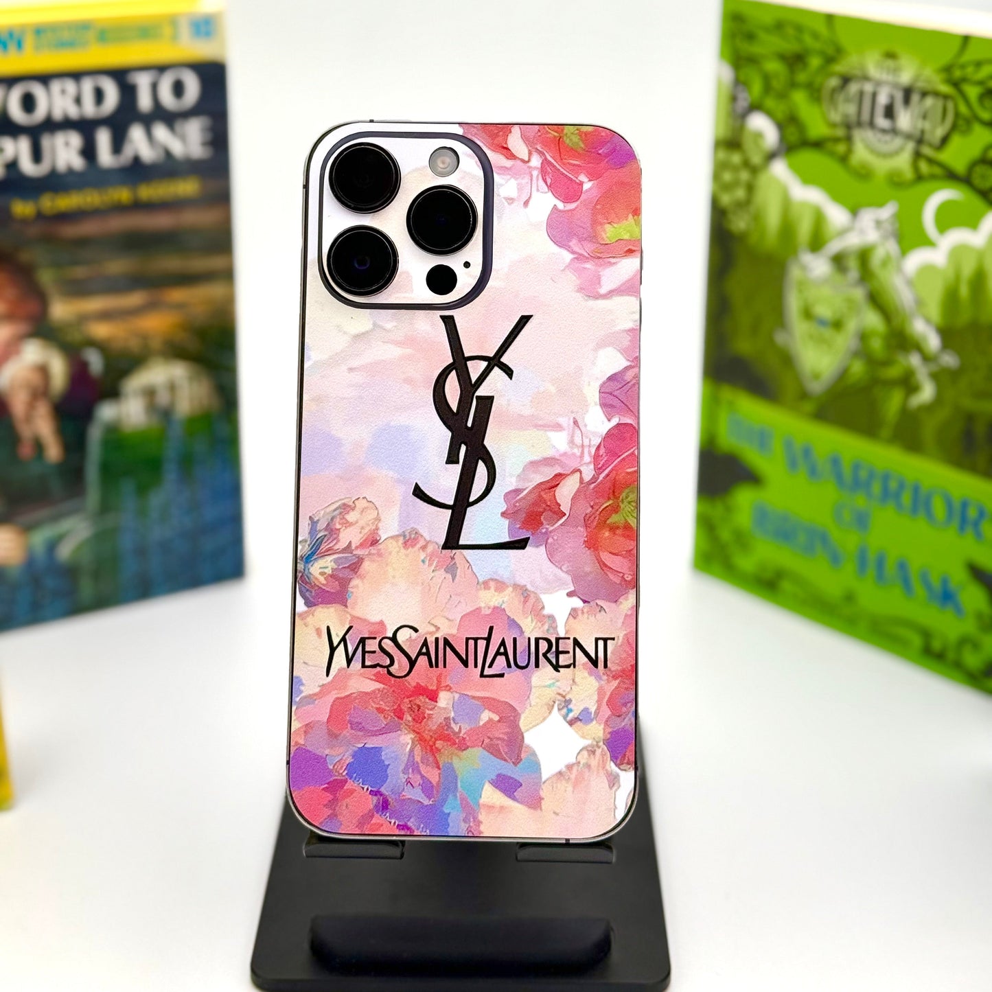 Skin Cover Luxe – YSL Floral Tropical (Compatible Tous Les Modélés des telephones)