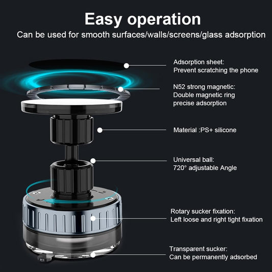 Magnetic  Phone Holder , 360°Adjustable Hands-Free Shower